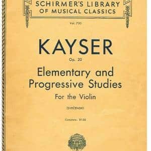 Kayser 36 Elementary and Progressive Studies Book 1