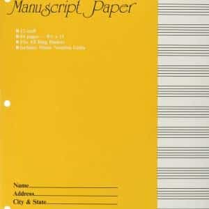 Manuscript Paper Hal Leonard